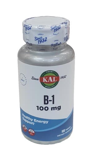 Витамин В-1 KAL, 100 мг, таб. №100