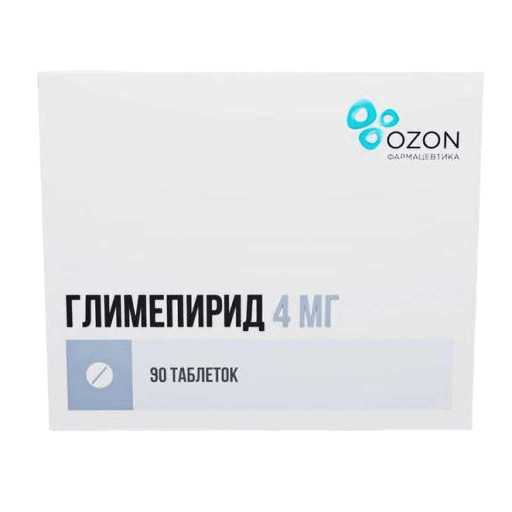 Глимепирид, 4 мг, таб. №90