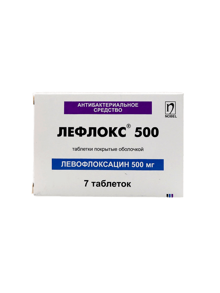 Лефлокс, 500 мг, таб. №7