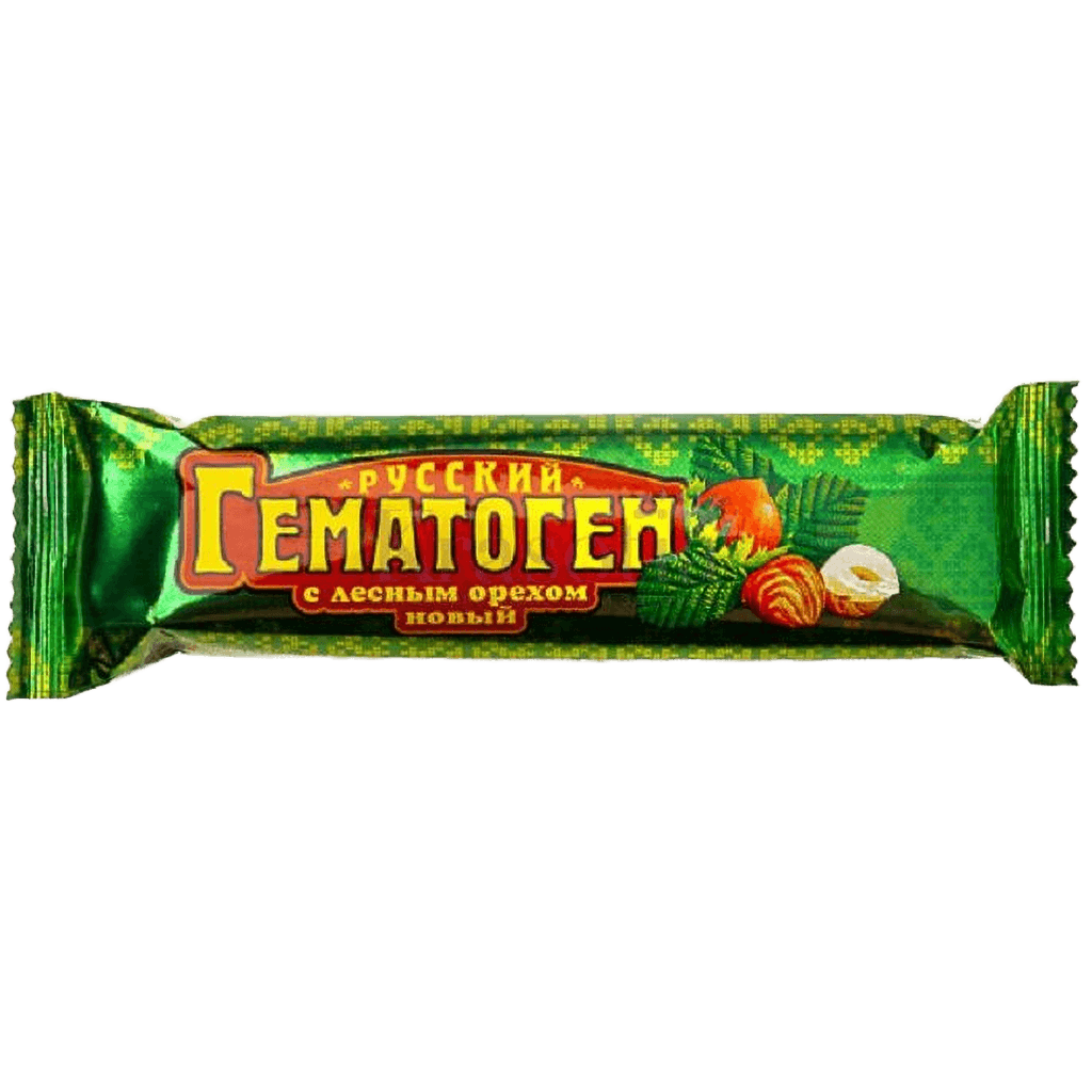 Гематоген Русский новый с лесным орехом, 40 г