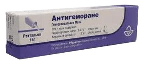 Антигеморане, 15 г, мазь