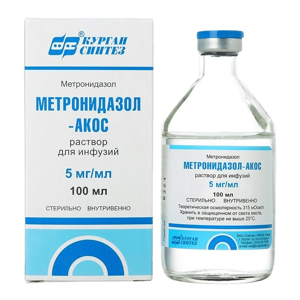 Метронидазол-Акос, 5 мг/мл, 100 мл, флак.