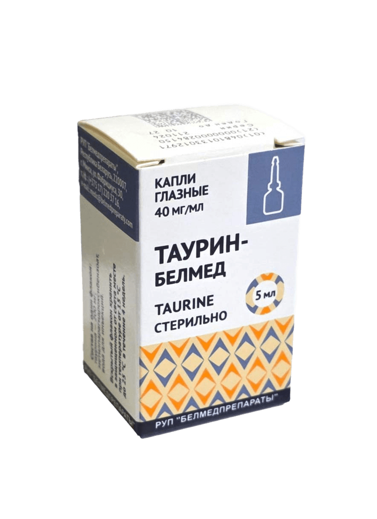 Таурин-Белмед, 40 мг/мл, 5 мл, капли глаз.