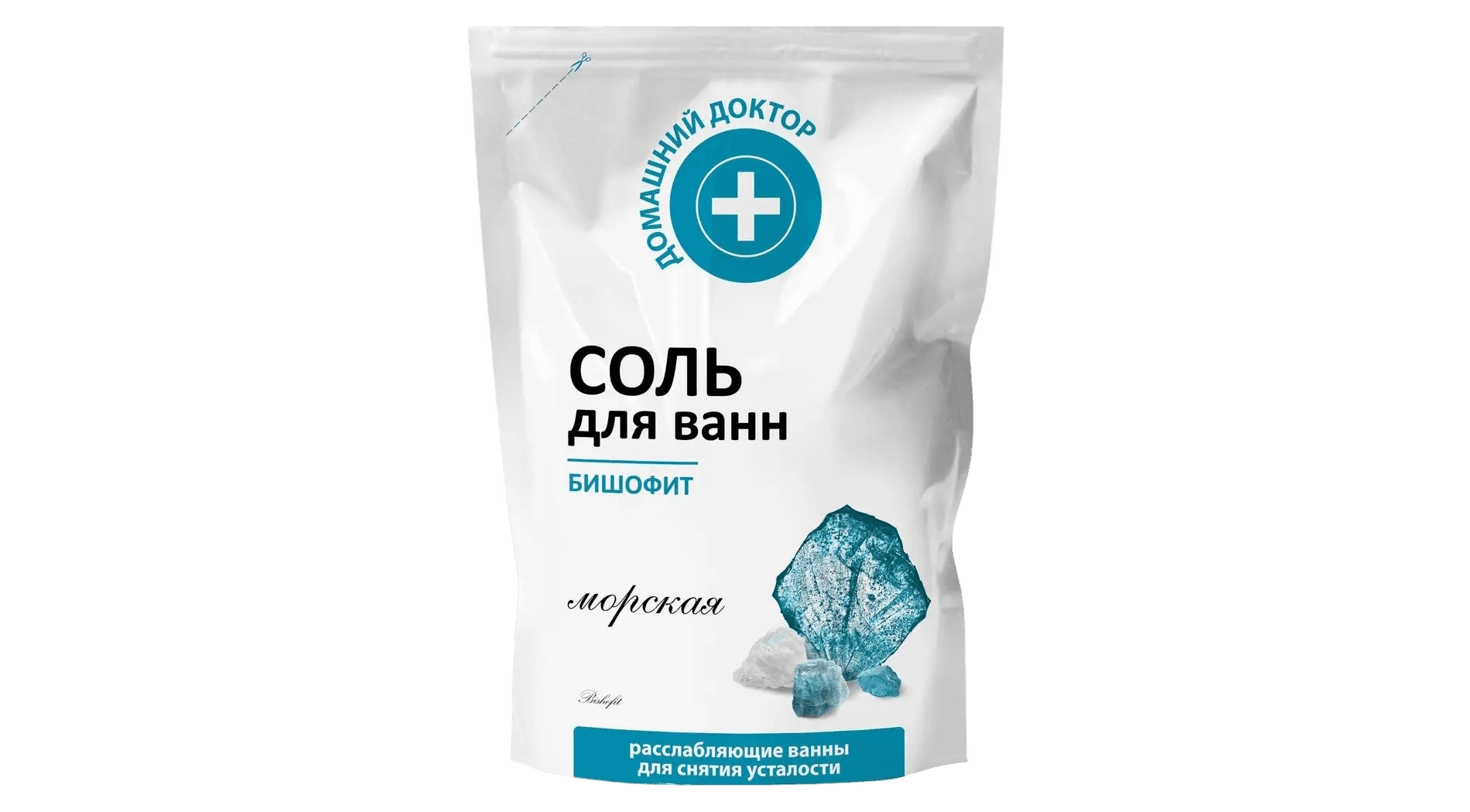 Соль для ванн Бишофит Морская Домашний Доктор, 500 г