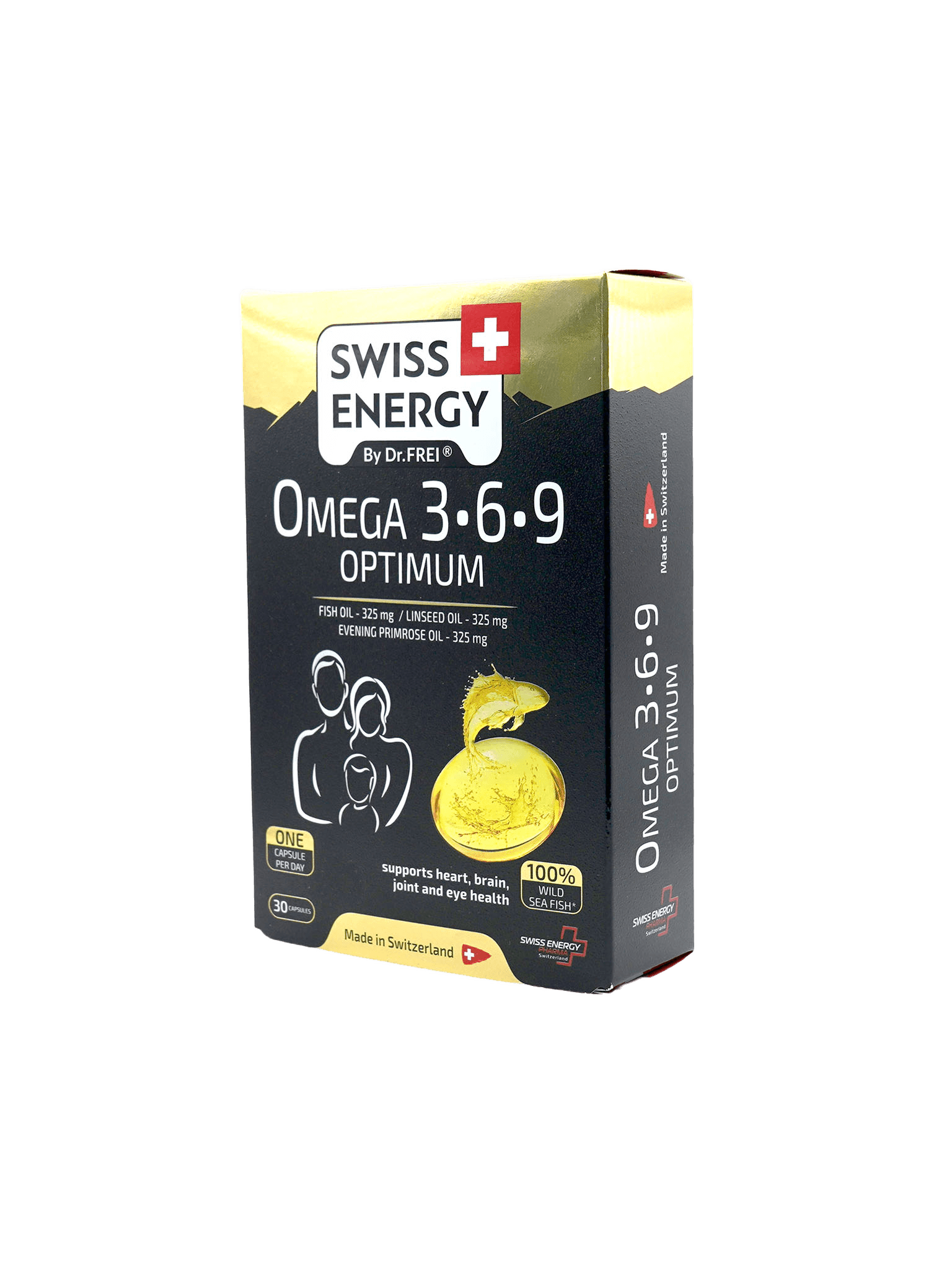 Витамины Swiss Energy Omega 3-6-9 Optimum, капс. №30