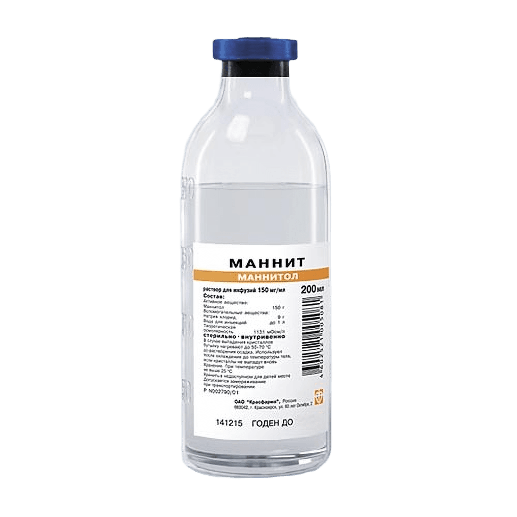 Маннит, 15%, 200 мл, флак.
