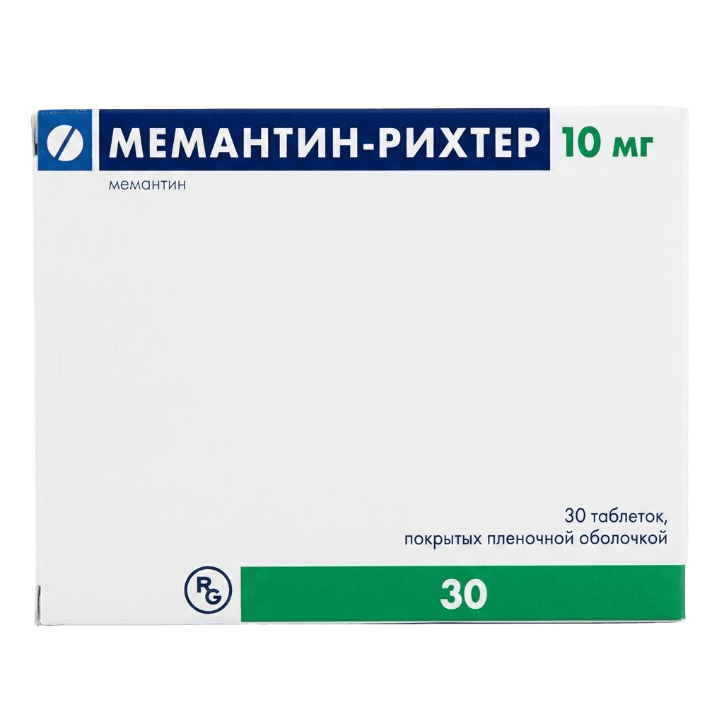 Мемантин-Рихтер, 10 мг, таб. №30