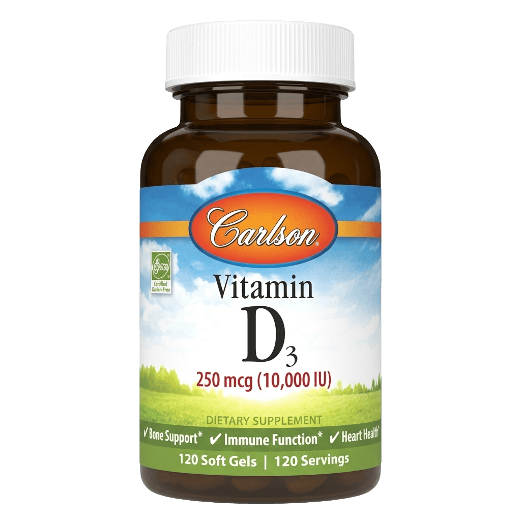 Витамин Д3 (Carlson Vitamin D3), 250 мкг/10000 МЕ, капс. №120