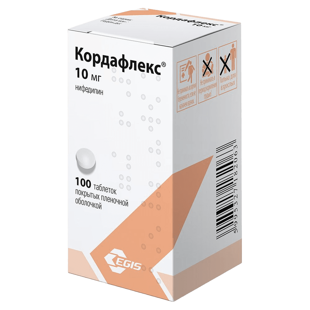 Кордафлекс, 10 мг, таб. №100