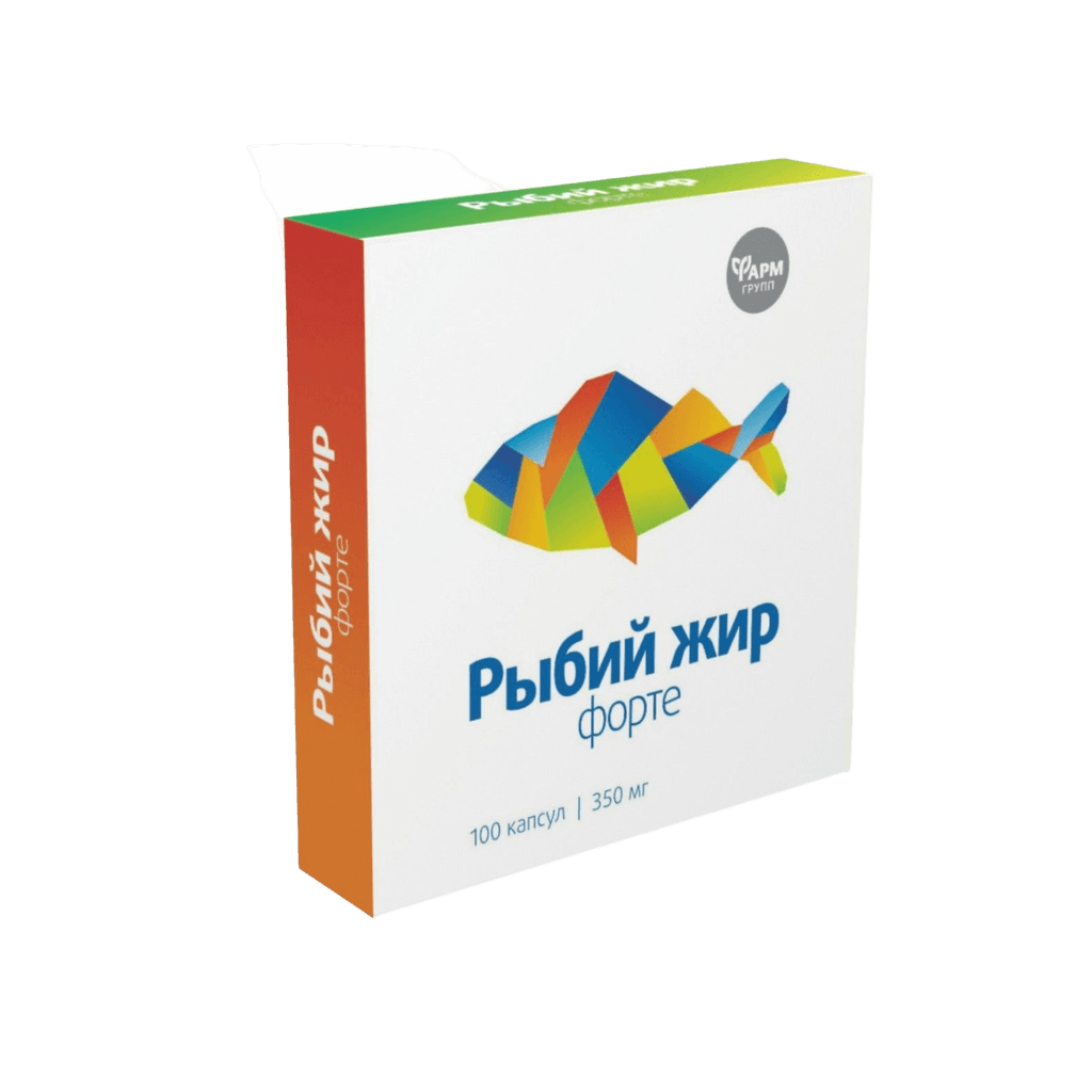 Рыбий жир Форте, 350 мг, капс. №100
