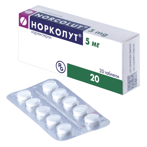 Норколут, 5 мг, таб. №20