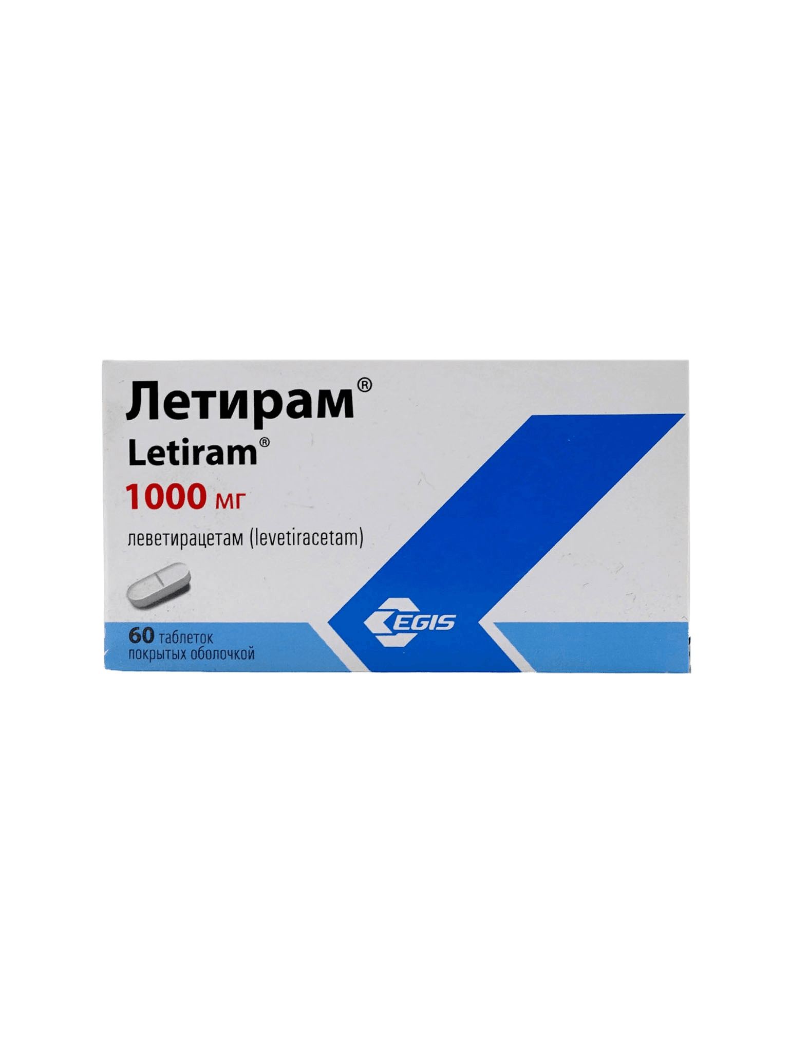 Летирам, 1000 мг, таб. №60