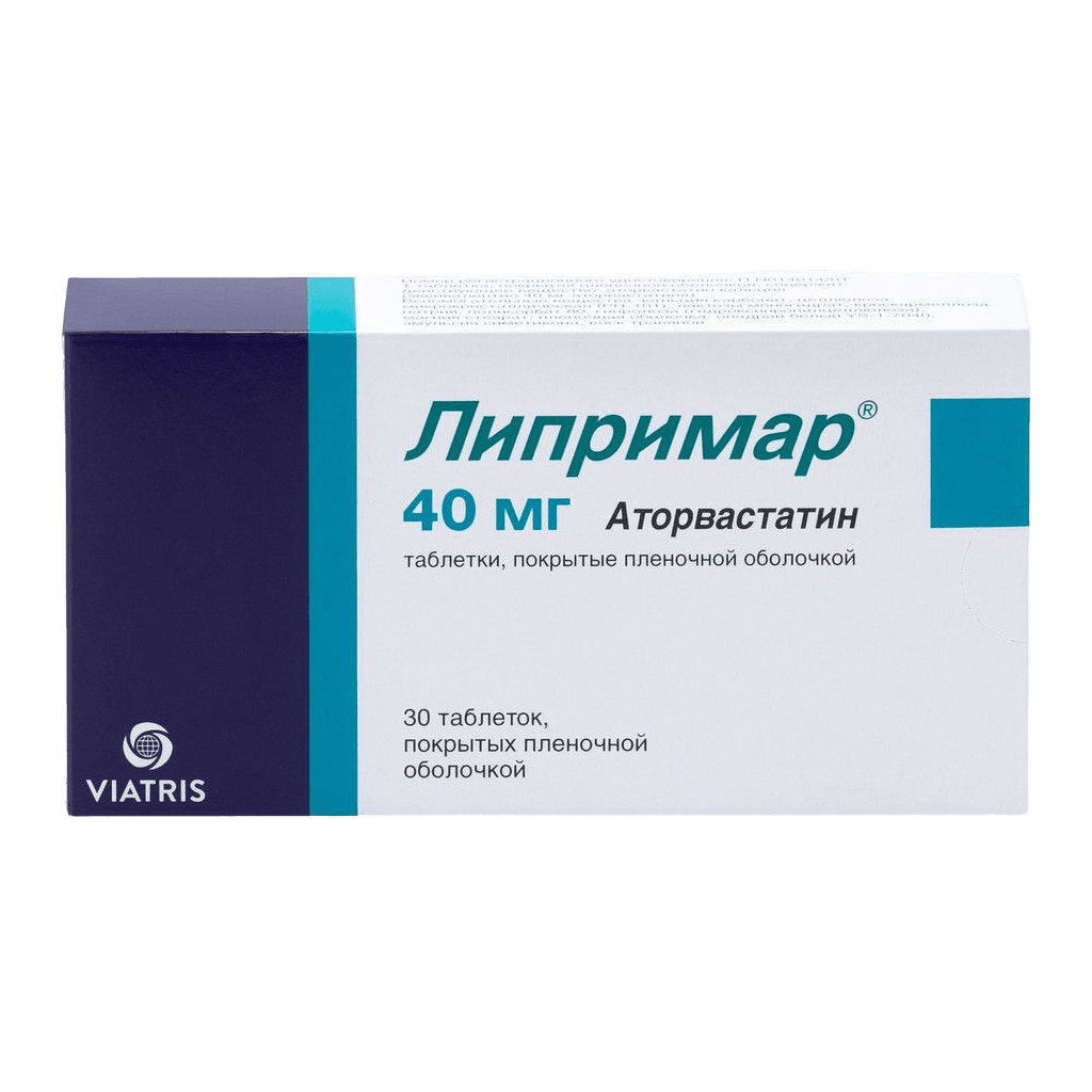 Липримар, 40 мг, таб. №30