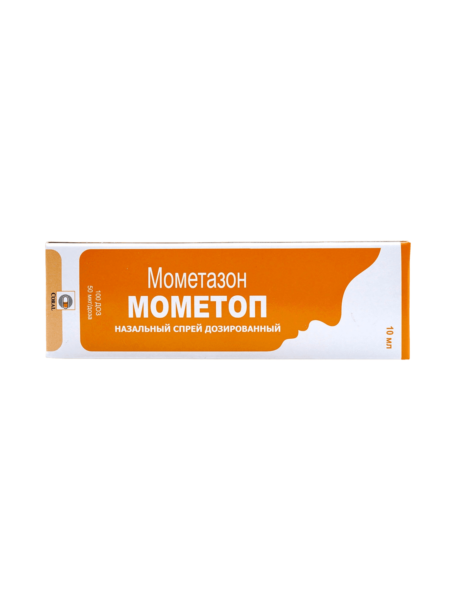 Мометоп, 50 мкг, 100 доз, 10 мл, спрей назал.