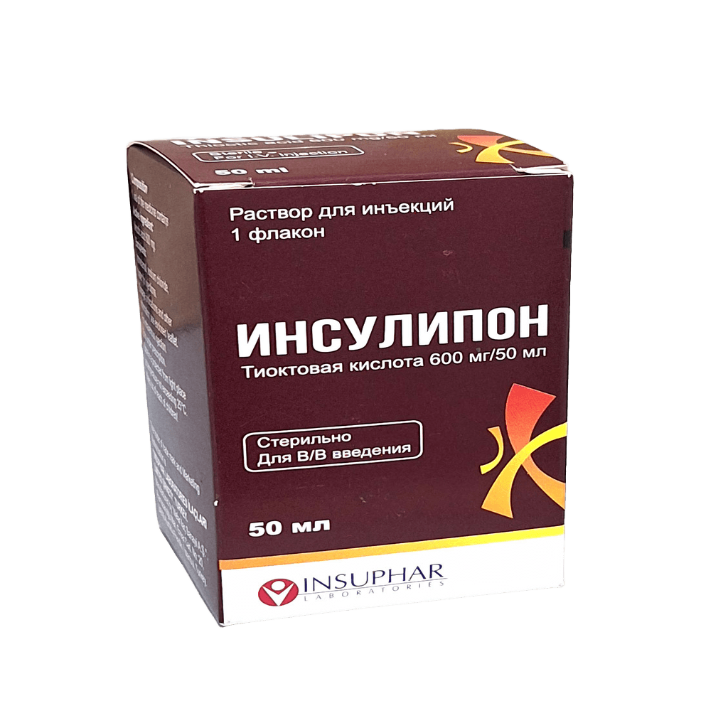 Инсулипон, 600 мг/50 мл 50 мл, флак.