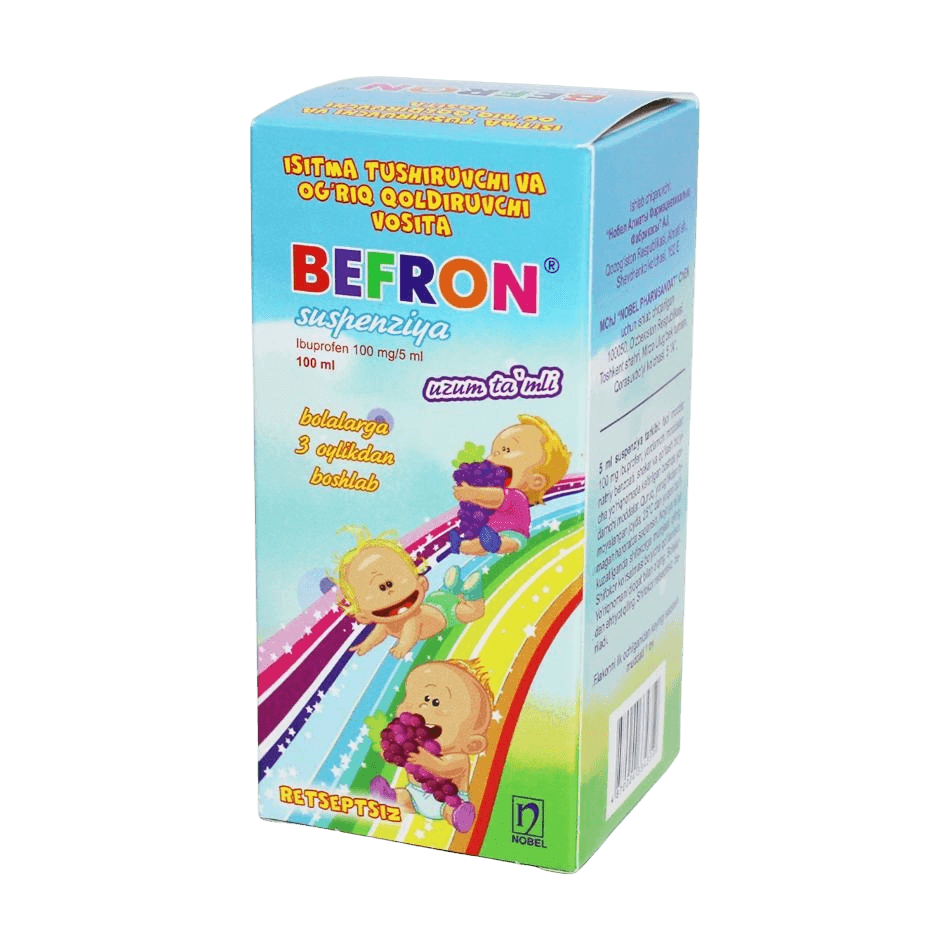 Бефрон, 100 мг/5 мл, 100 мл, сусп.