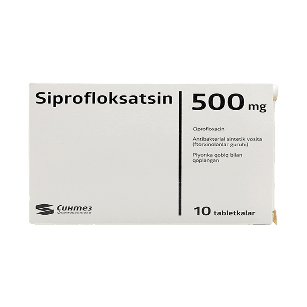 Ципрофлоксацин, 500 мг, таб. №10