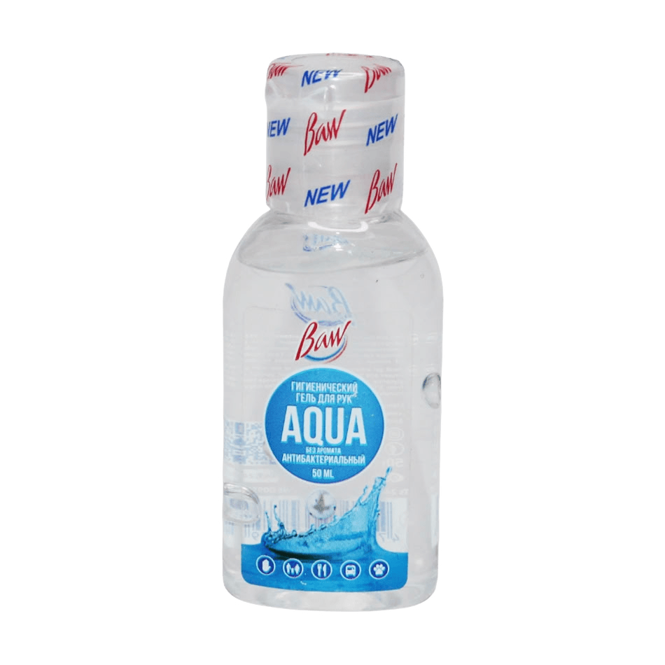 Антисептик для рук Baw Aqua, 50 мл, гель