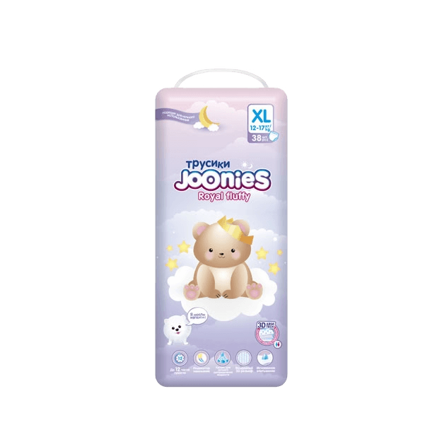 Подгузники трусики Joonies Royal fluffy, раз. XL, №38