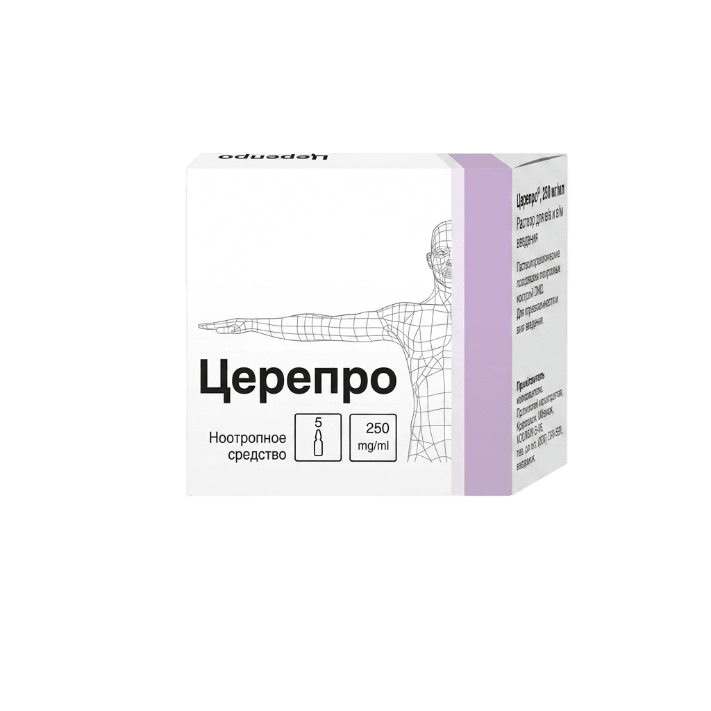 Церепро, 250 мг/мл, 4 мл, амп. №6