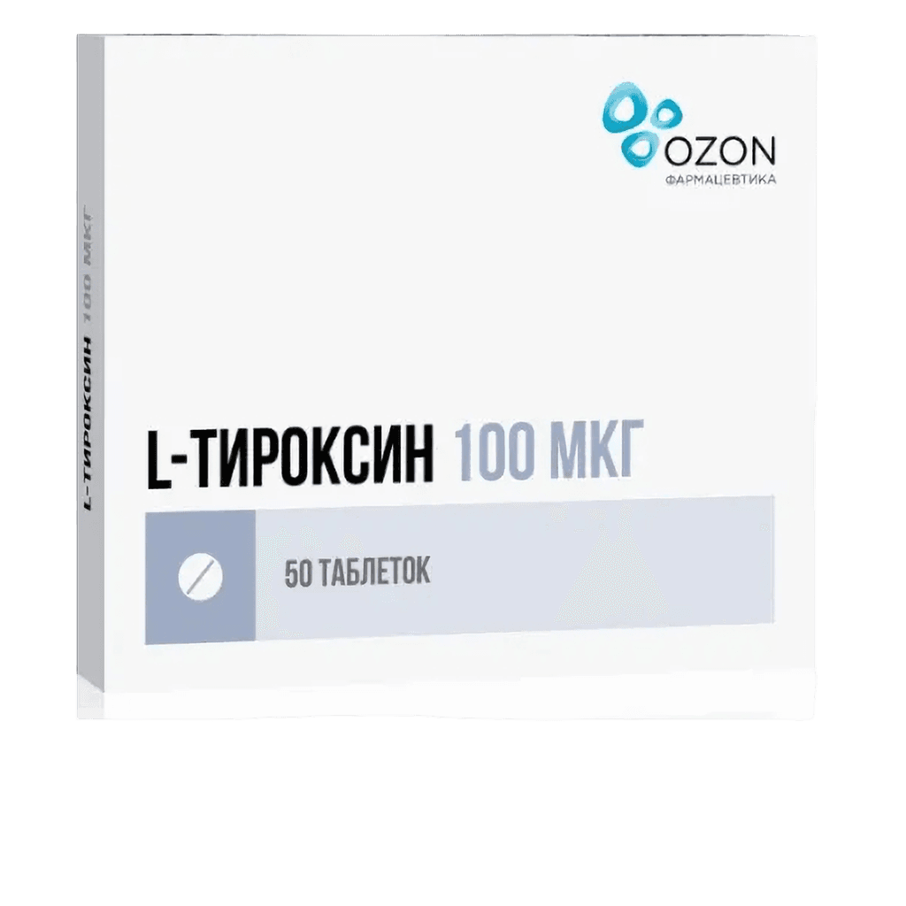 L-Тироксин, 100 мкг, таб. №50