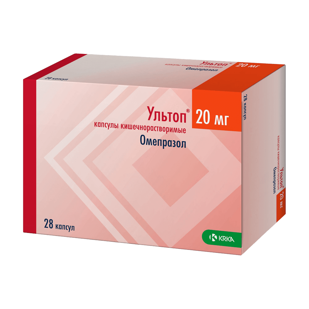 Ультоп, 20 мг, капс. №28