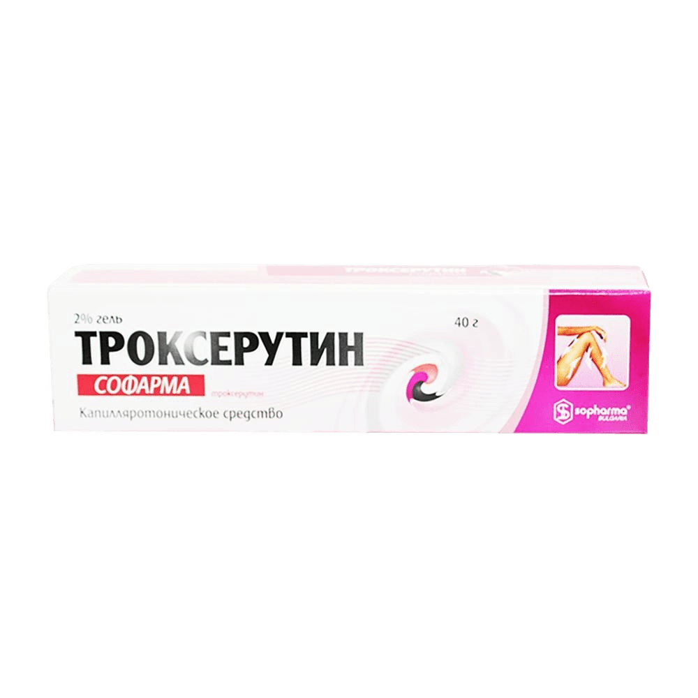 Троксерутин 2% 40 г, гель