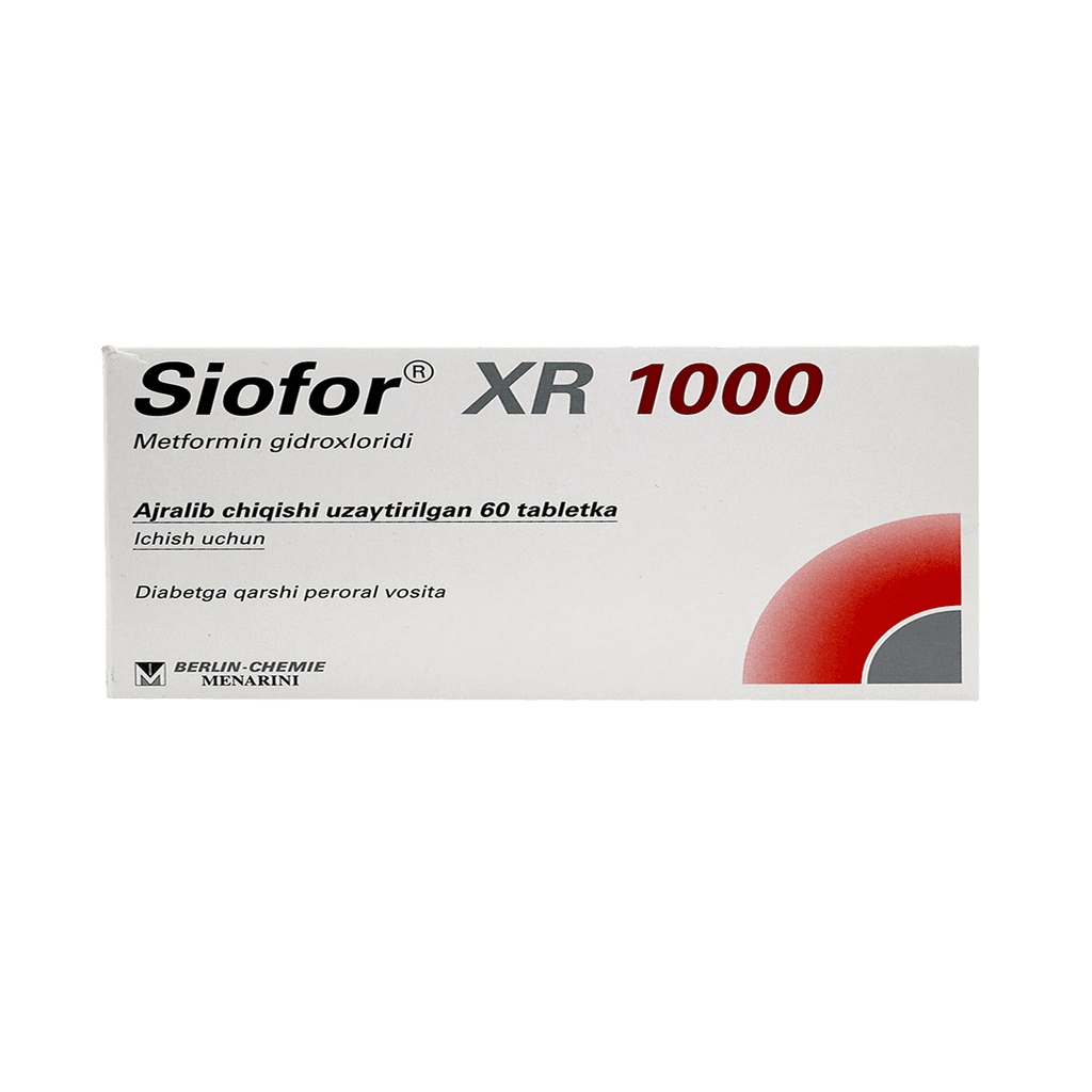 Сиофор XR, 1000 мг, таб. №60