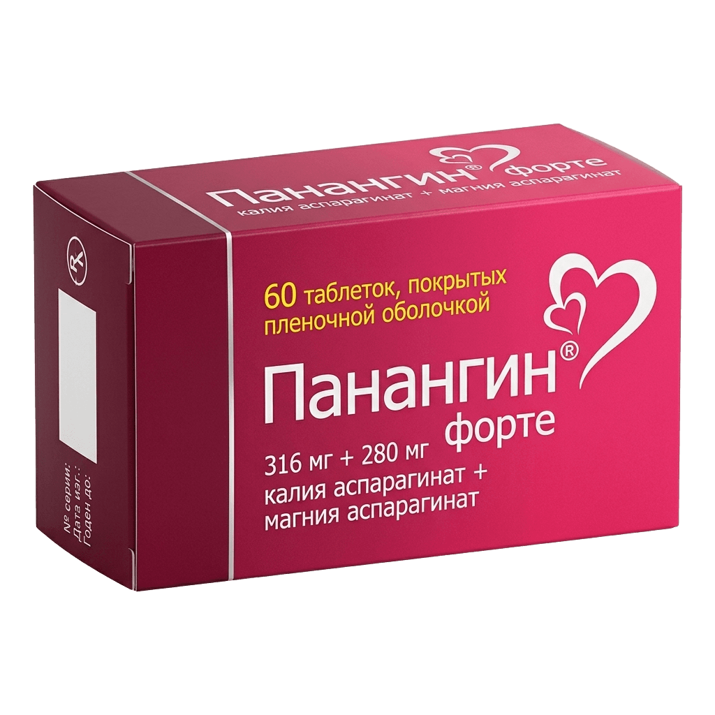 Панангин Форте, 316 мг/280 мг, таб. №60