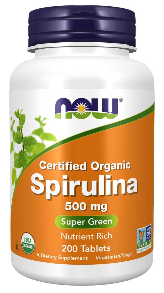 Спирулина (NOW Spirulina), 500 мг, таб. №200