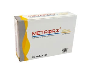 Метафаж, 500 мг, таб. №30