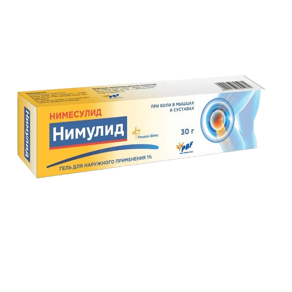Нимулид, 1%, 30 г, гель