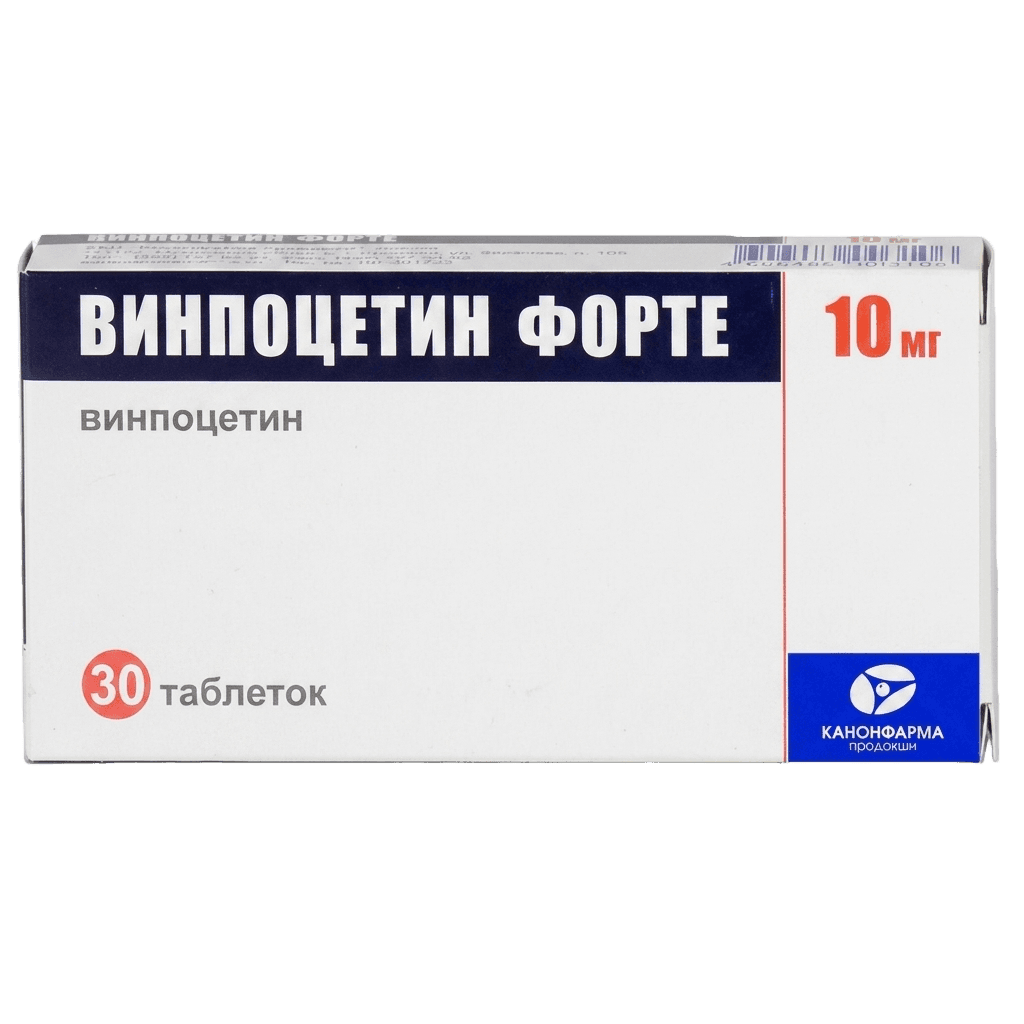 Винпоцетин Форте, 10 мг, таб. №30
