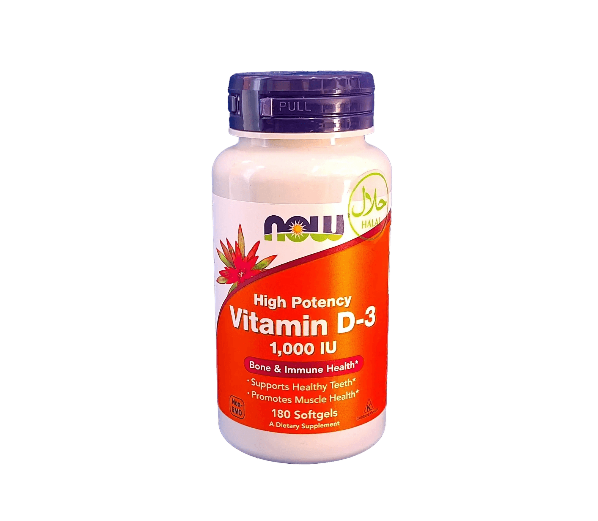 Витамин Д-3 (NOW Vitamin D-3), 1000 МЕ, капс. №180