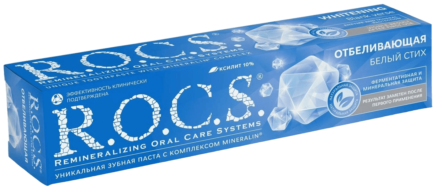 Зубная паста R.O.C.S Белый стих Отбеливание, 74 г