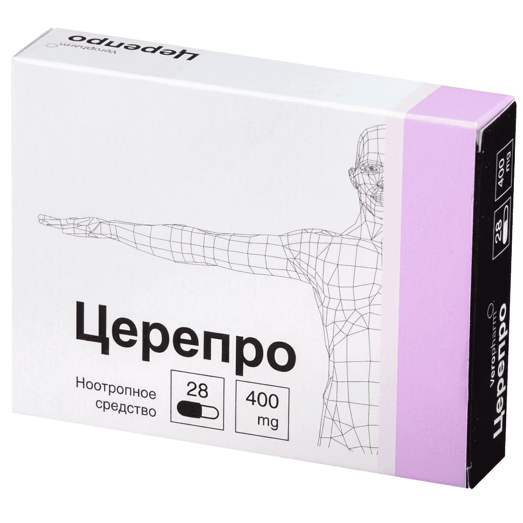 Церепро, 400 мг, капс. №28