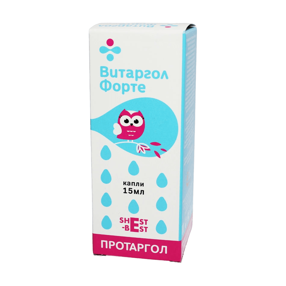 Витаргол Форте, 15 мл, капли назал.
