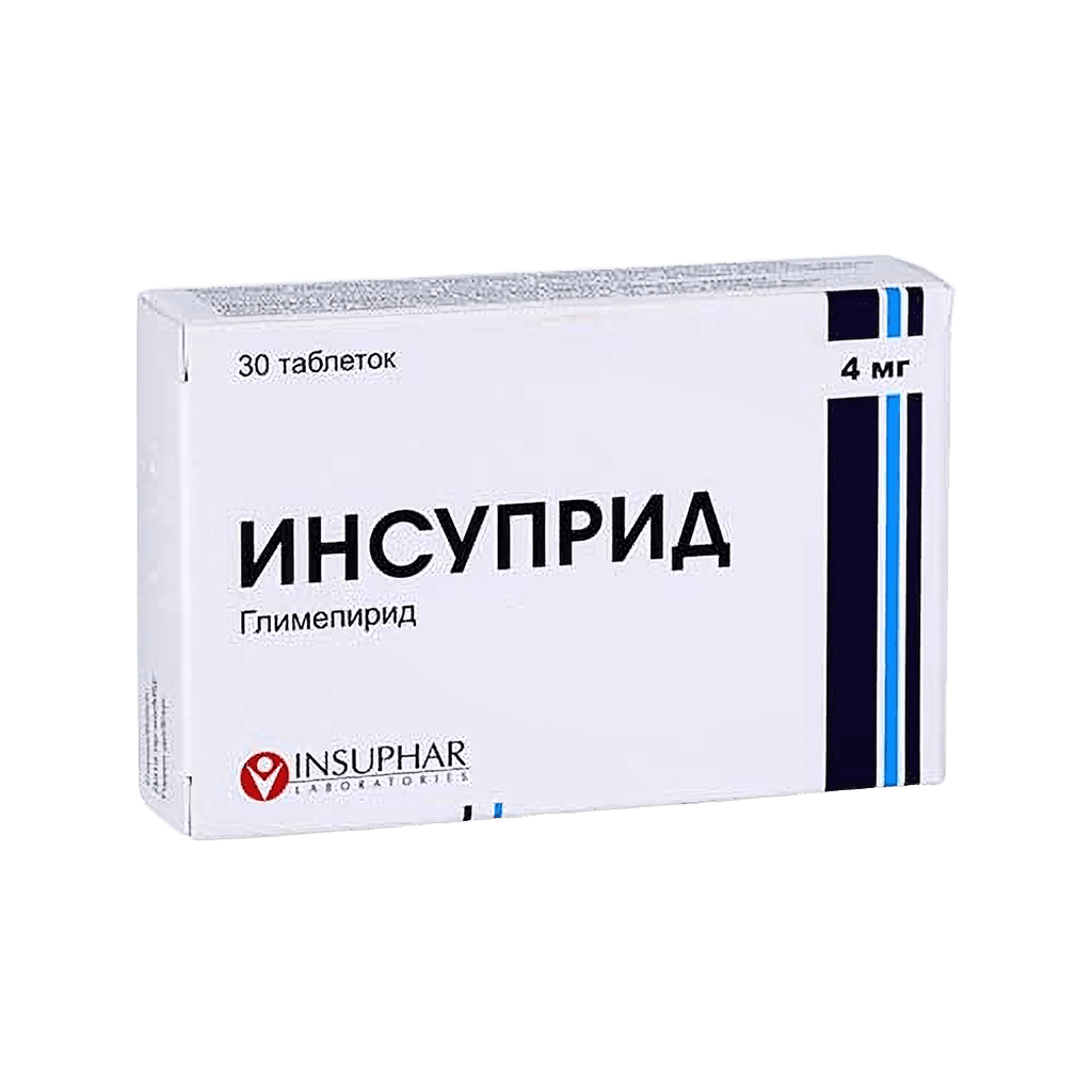 Инсуприд, 4 мг, таб. №30