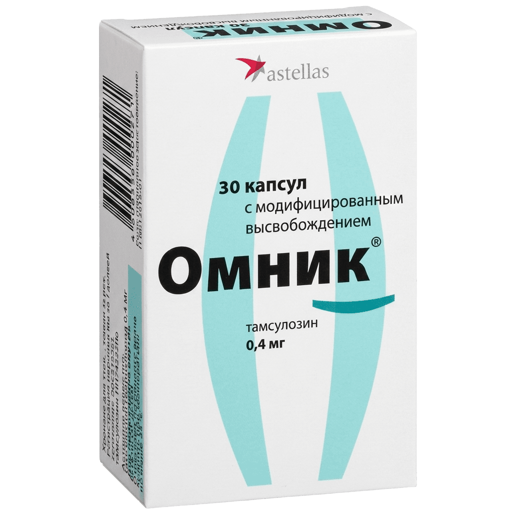 Омник, 0,4 мг, капс. №30
