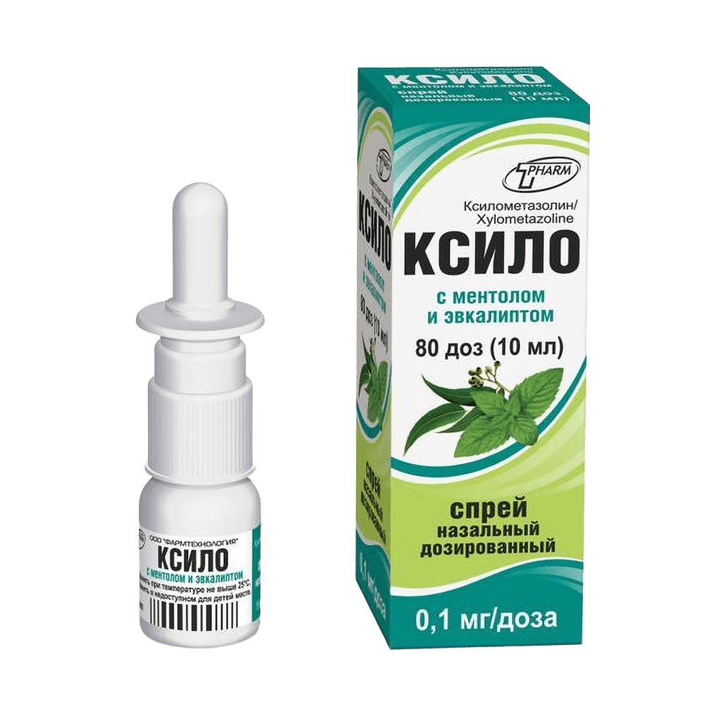 Ксило-Норм, 1 мг/мл, 10 мл, спрей назал.(эвкалипт, ментол)