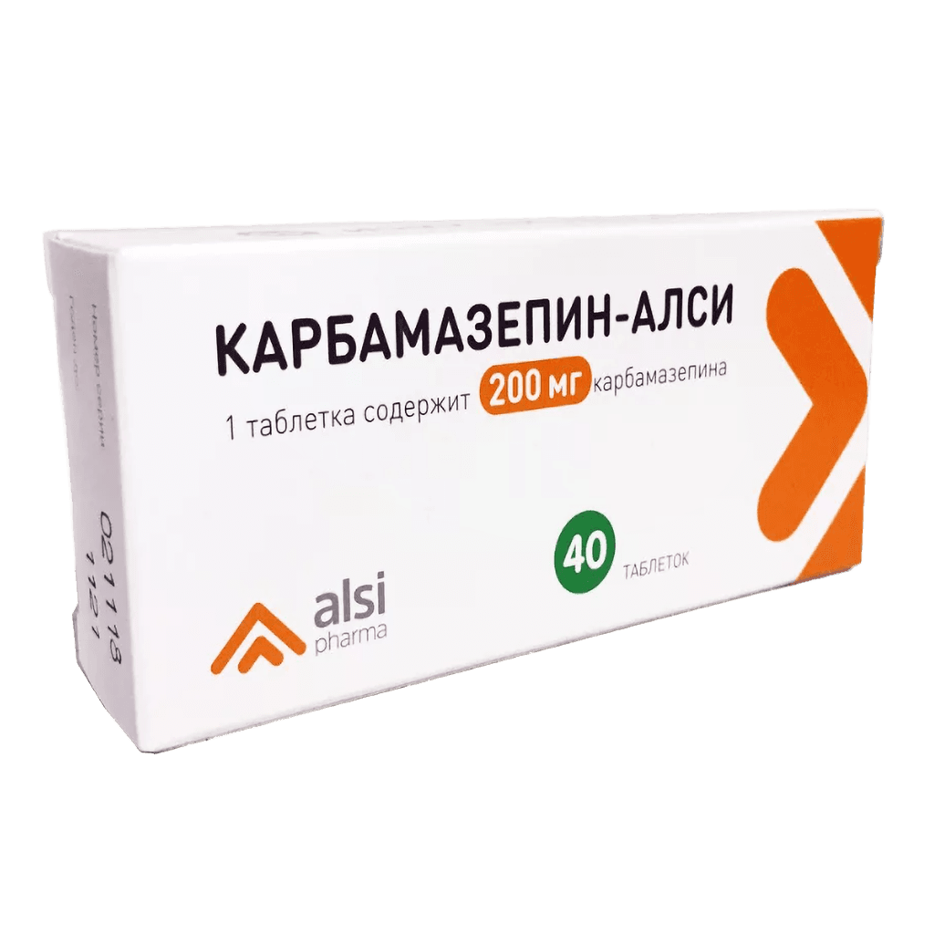 Карбамазепин, 200 мг, таб. №40