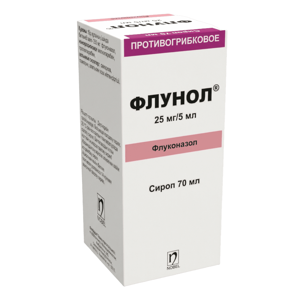 Флунол, 25 мг/5 мл, 70 мл, сироп