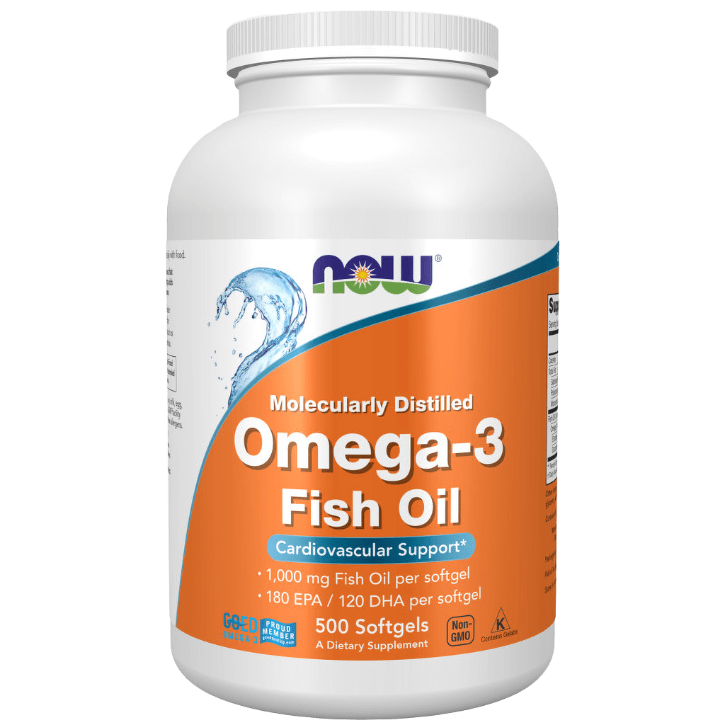 Омега-3 (NOW Omega-3), 1000 мг, капс. №500