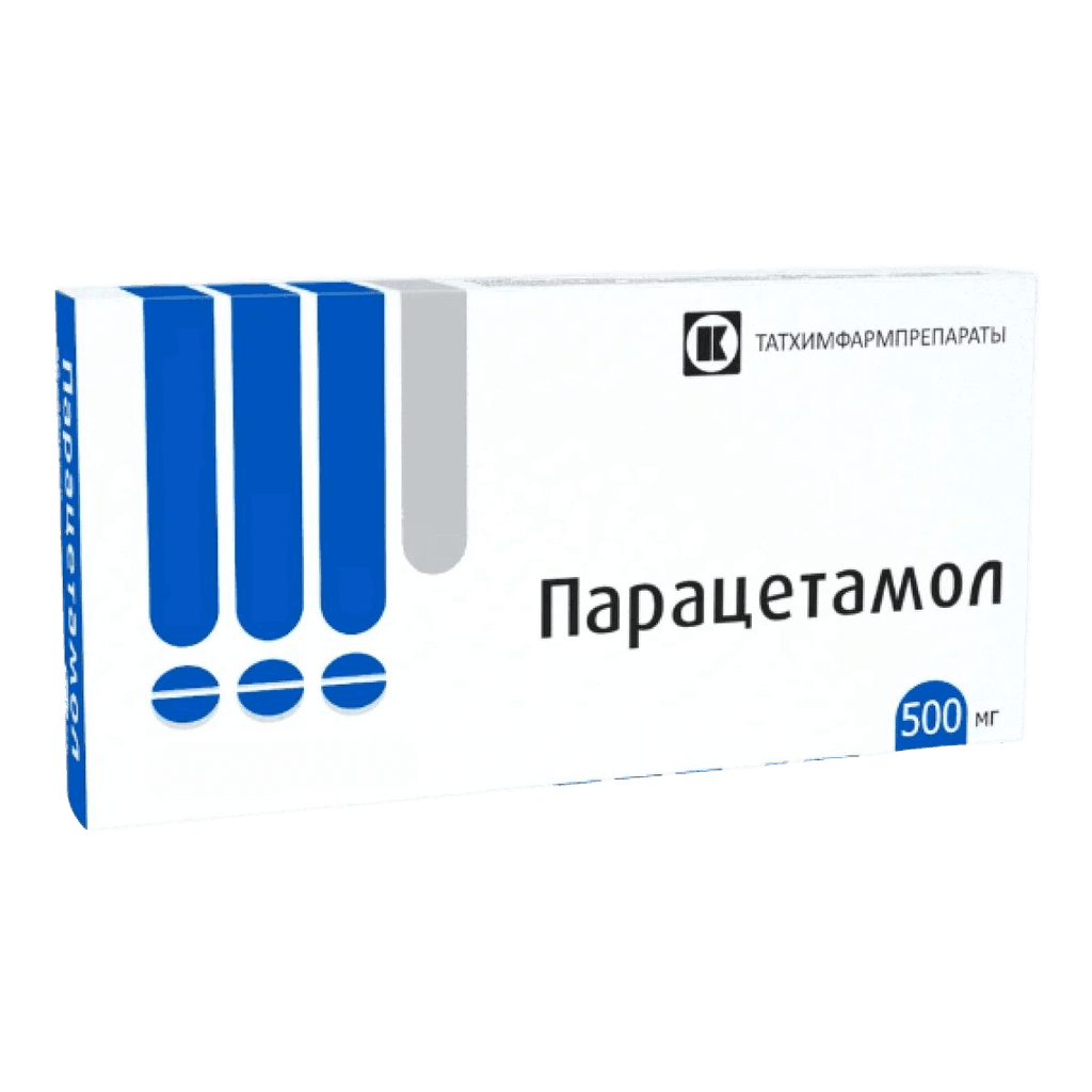 Парацетамол, 500 мг, таб. №30