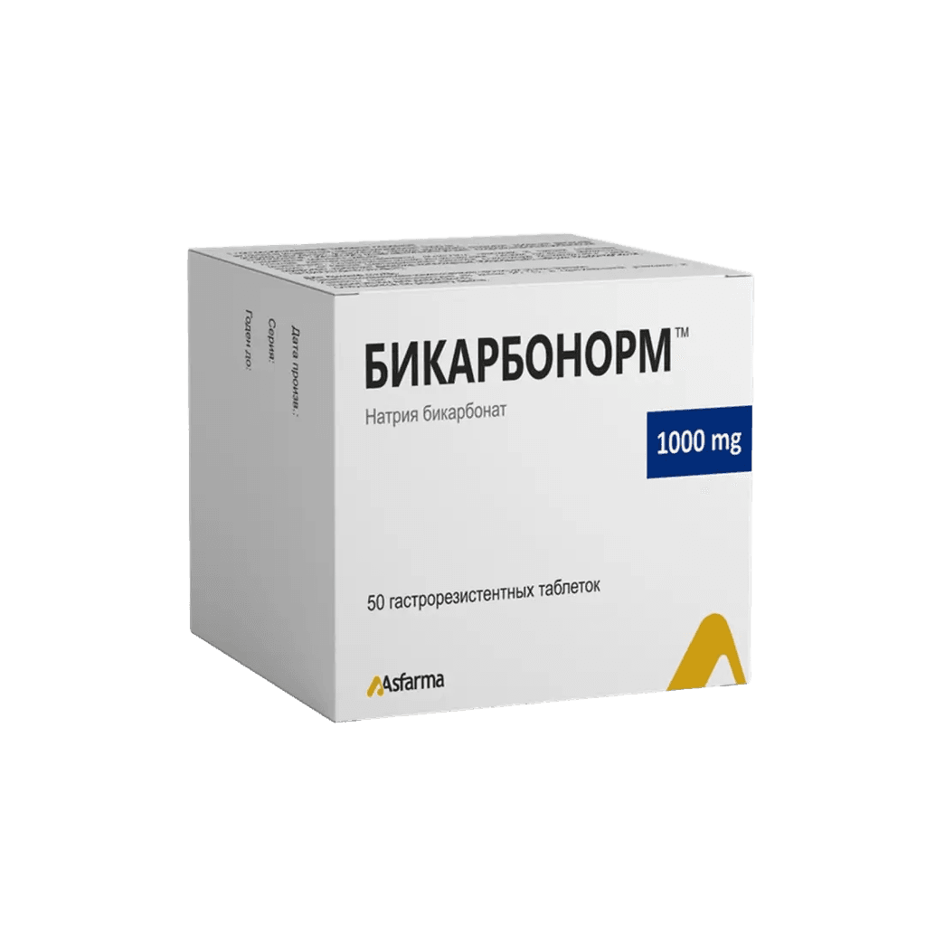 Бикарбонорм, 1000 мг, таб. №50