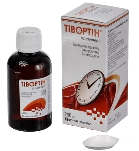 Тивортин Аспартат, 200 мг/мл 200 мл, флак.