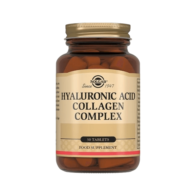 Коллагена и Гиалуроновой кислоты комплекс (Solgar Collagen Hyaluronic Acid Complex), таб. №30