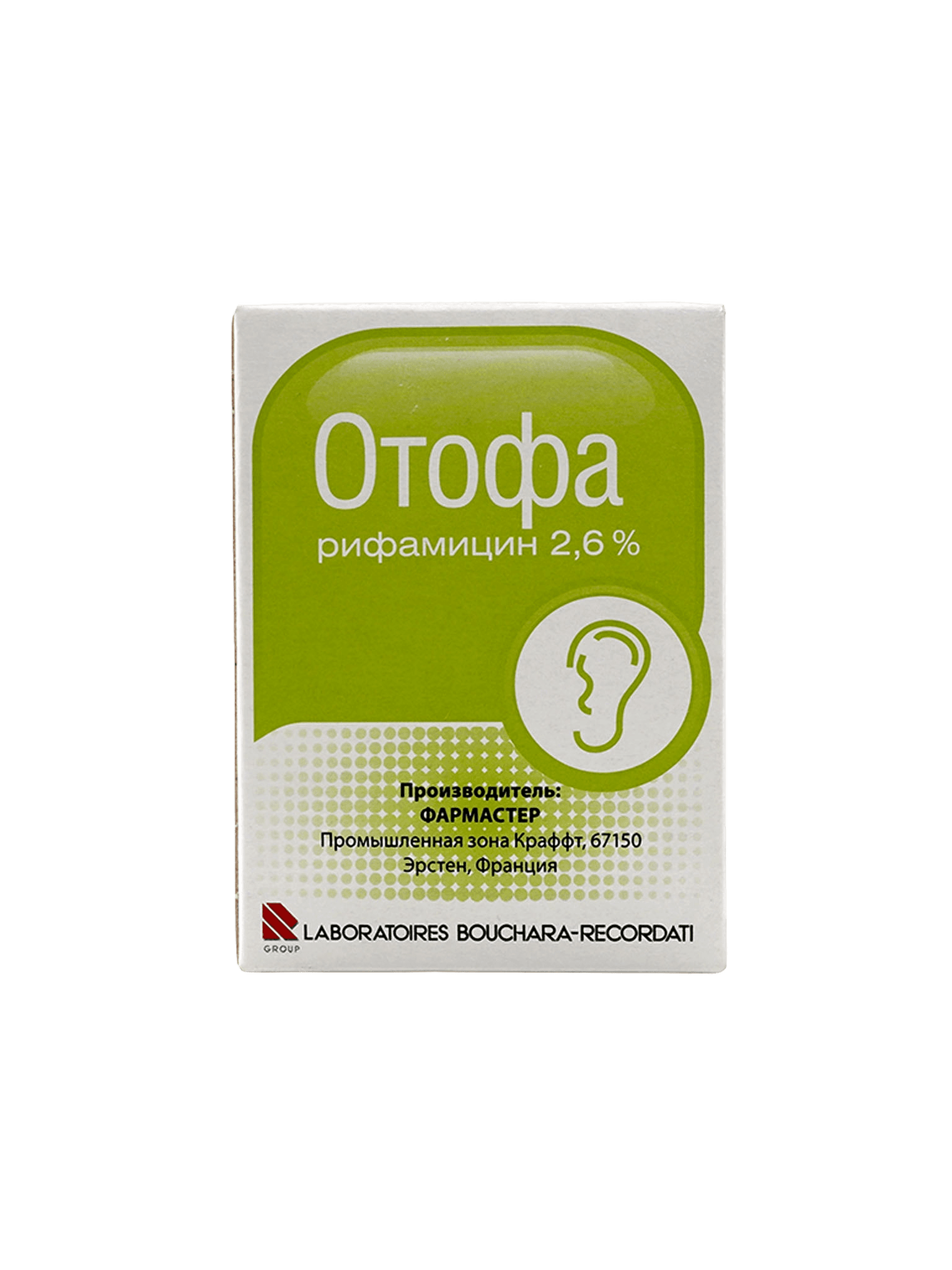 Отофа, 2,6%, 10 мл, капли ушные