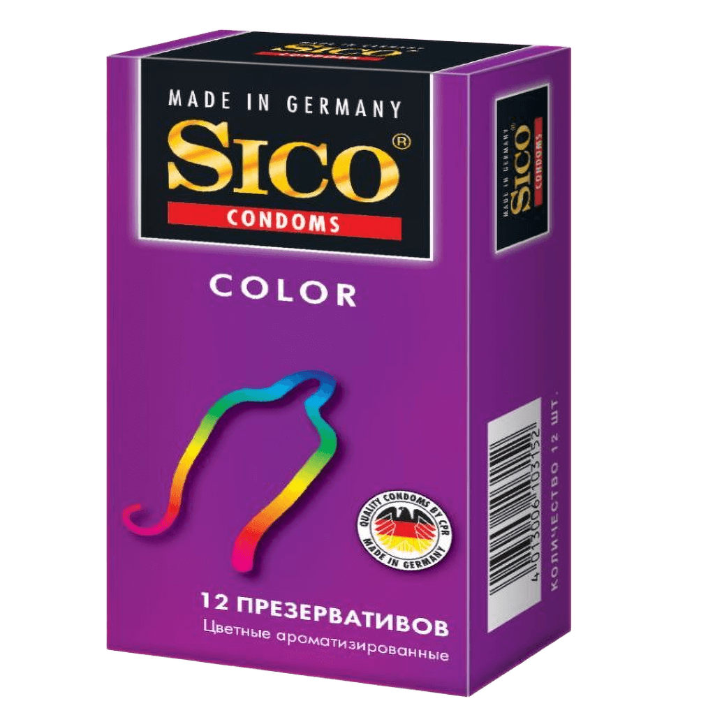 Презервативы Sico Color, №12 (Цветные ароматизированные)