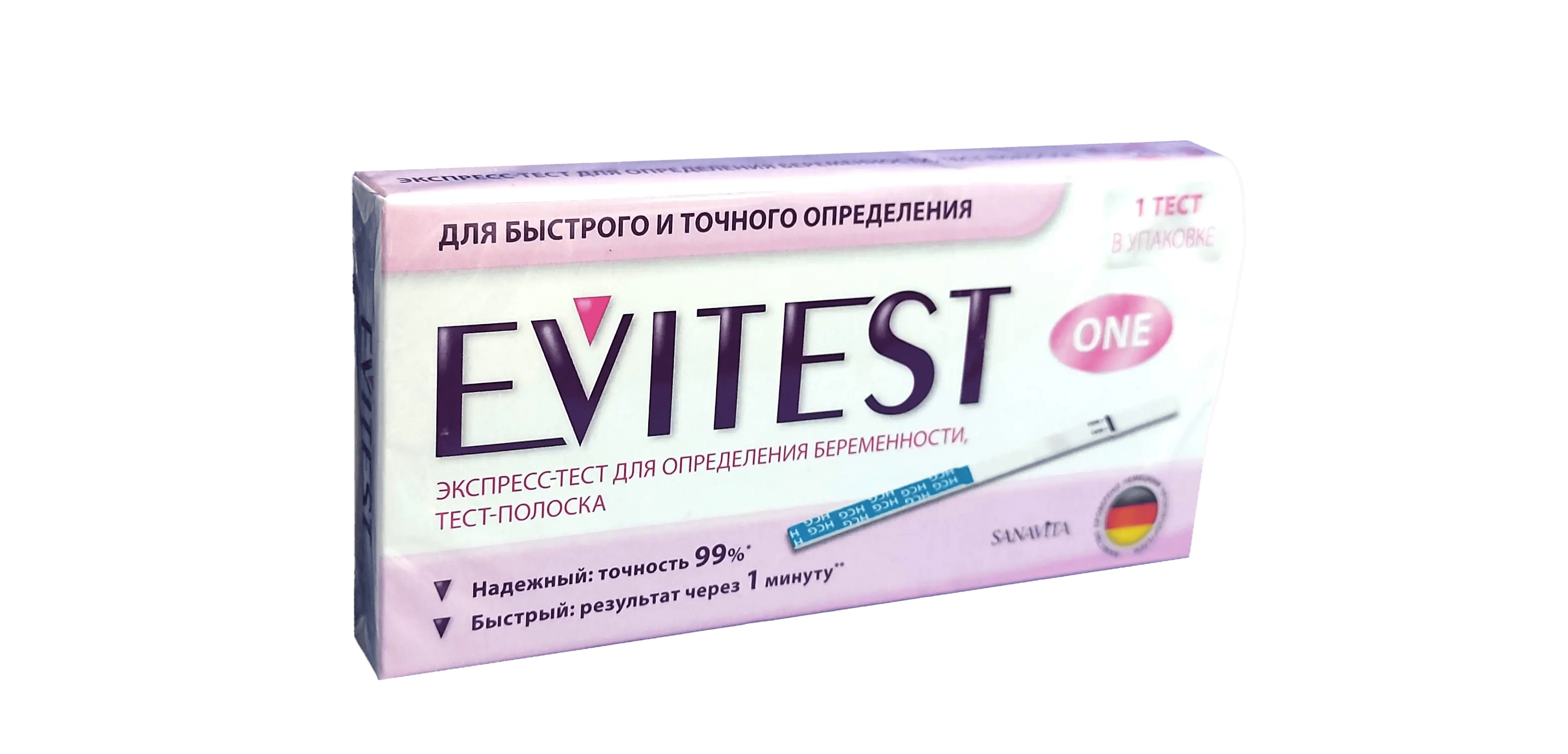 Тест для определения беременности Evitest One, №1